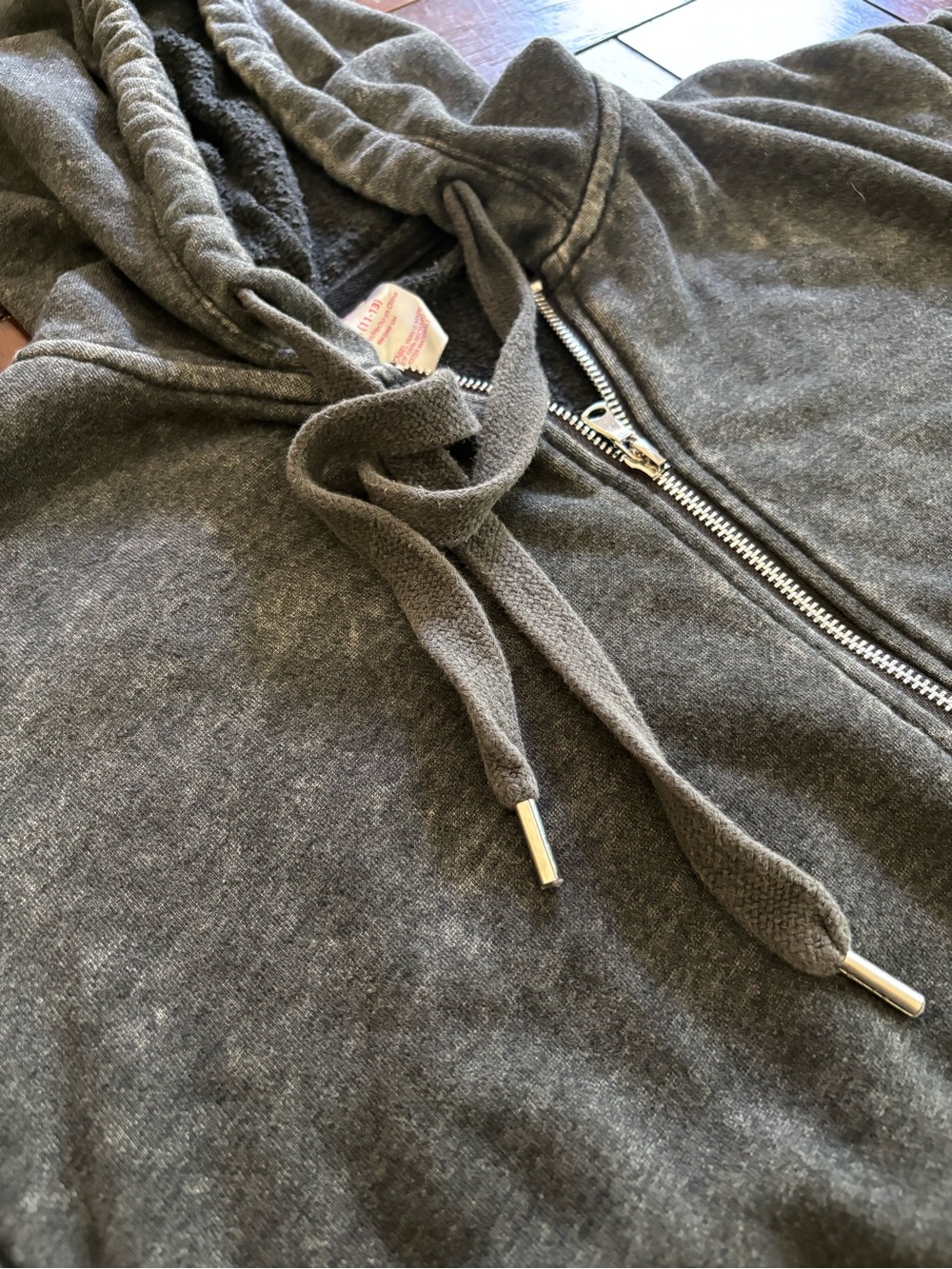 Mineral Wash Zip-Up Hoodie!
